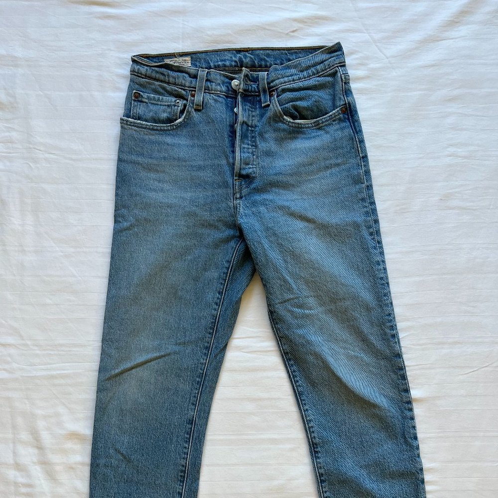 Levi's 501 Raw Edge Jeans | Light Wash